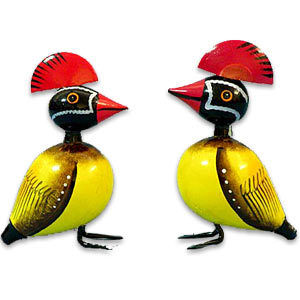 Noon Toxic Wooden Decorative Birds