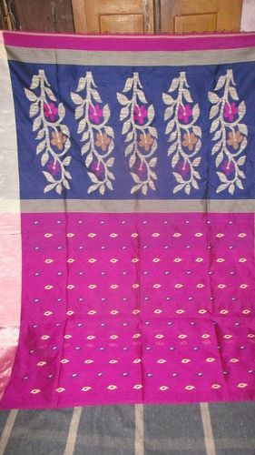 Gry.Broun Soft Cotton Made Saree