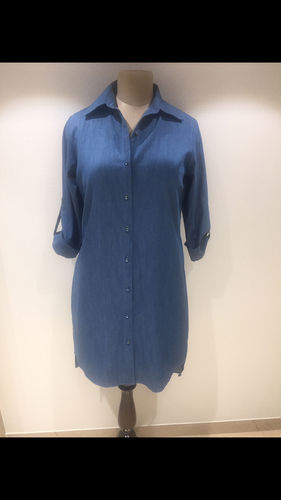 Ladies Straight Fit Denim Shirt