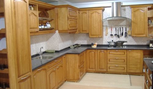 Polished Wooden Modular Kitchen