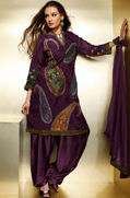 Ladies Patiala Salwar Kameez - Comfortable Cotton Blend Fabric, Generous Hips and Legs Room, Traditional Drawstring Design