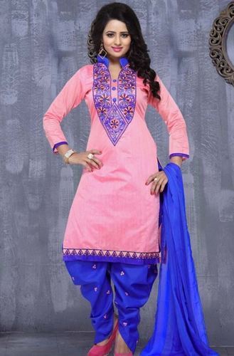 Designer Casual Pink Pure Cotton Salwar Kameez