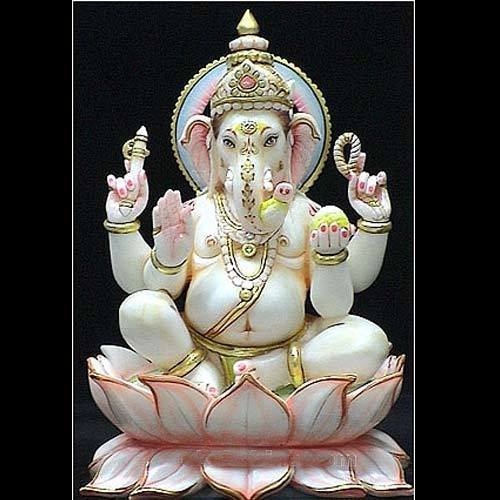 Shri Ganesha Marble Statue