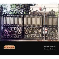 Antique Victorian Cast Iron Gates With Hquality And Finish.