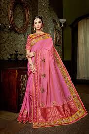 Summer Attractive Look Embroidered Saree