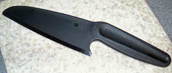 Black Plastic Kitchen Knife