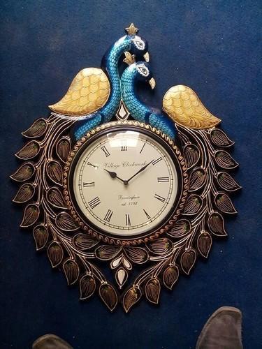 Decorative Peacock Hanging Wall Clock