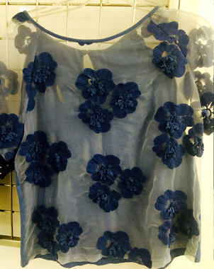 Girls Blue Printed Tops