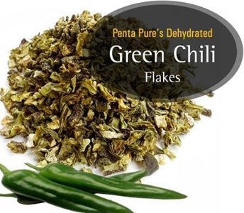 Dehydrated Green Chillies Flakes