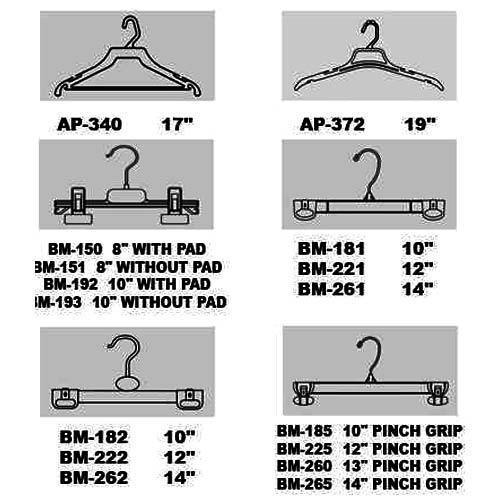 Plastic Hook Bottom Hangers BM