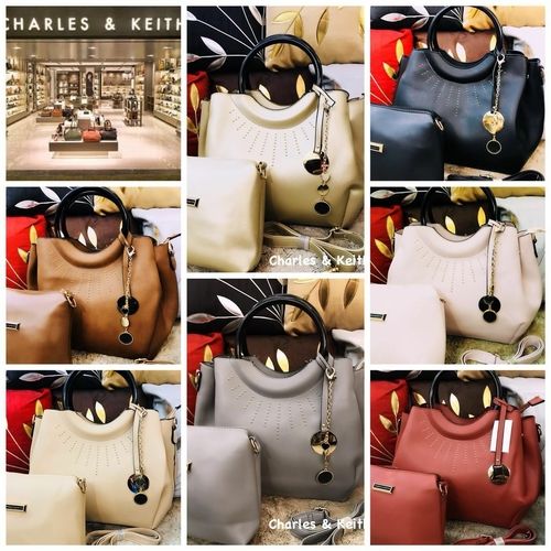 Charles N Keith Fancy Ladies Leather Handbags