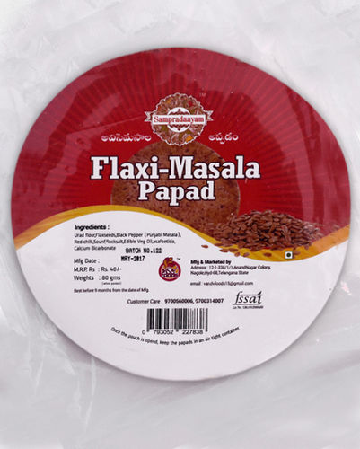 Flax seeds Masala Papad