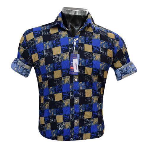 Mens Cotton Printed Shirt