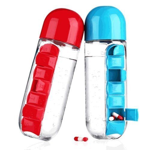 Pet Bottle With Pill Box