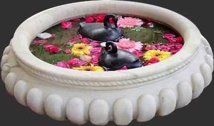 Black Color Marble Duck Size: Customize