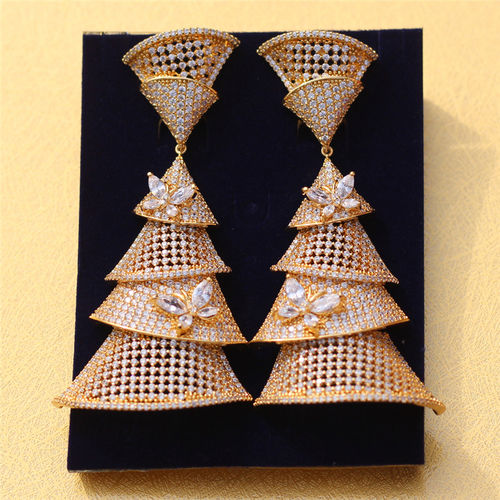 Fancy Light Weight Zircon Earrings