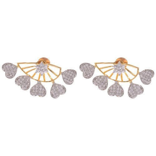 Diamond Gold Plated Earring Excellent