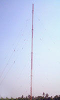 Medium Wave Guyed Mast Tower