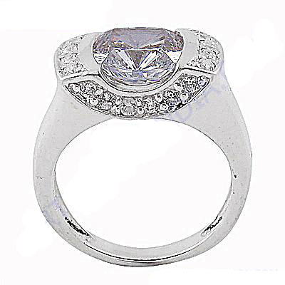 925 Sterling Silver Cz Engagement Finger Ring Gender: Women