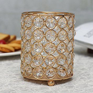 Eco-Friendly Decorative Crystal Candle Holder