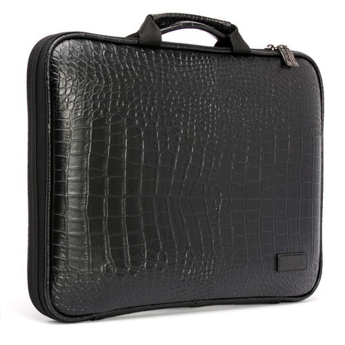 Crocodile Texture Laptop Bag