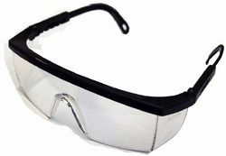 Protective Safety Goggles with Black Frame