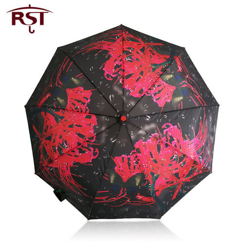 RST Oil Painting Art Woman Umbrella