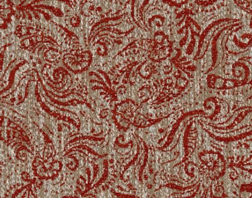 Embodied Red Jacquard Weaves