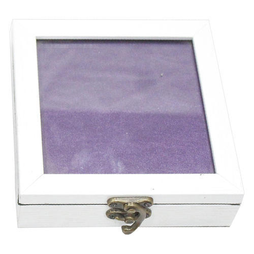 Square Shape White Jewellery Boxes