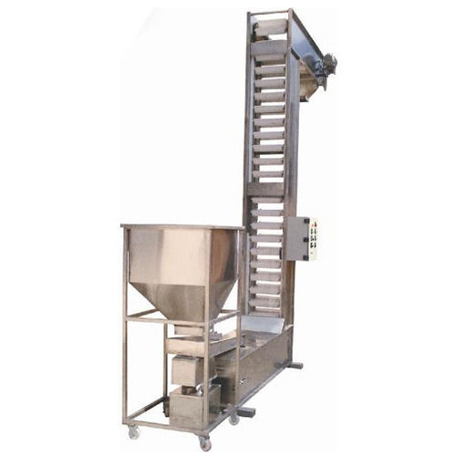 Z Type Bucket Elevator - Stainless Steel and Mild Steel | Vertical, Horizontal, Incline Design with Automatic Operation