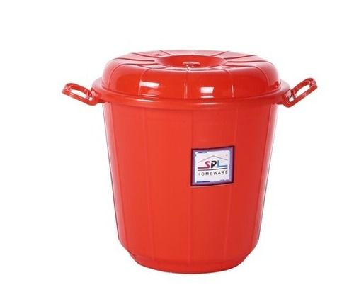 Red Plastic Water Drum