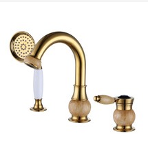 Gold Bathroom Bathtub European Shower Faucet