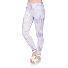 Women Yoga Fitness Workout Wear Unicorn 3D Print Leggings Size: Xxl