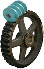 Worm and Worm Wheel for Pug Mills and Crystallizers