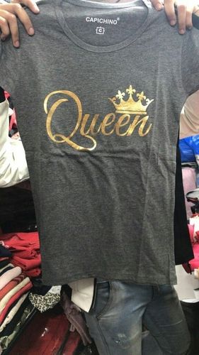 Jeevi Western Grey Queen T-Shirts