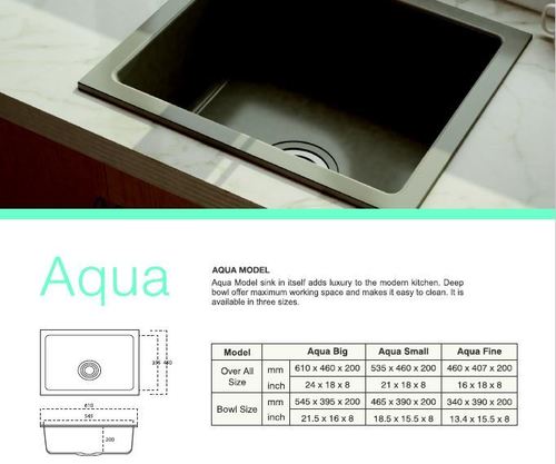 Kitchen Sink Aqua Model