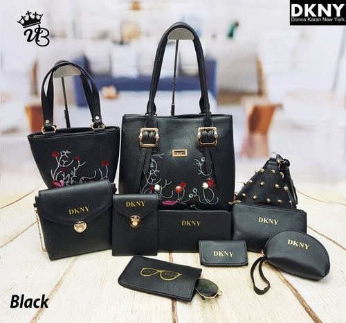 DKNY Black Fancy Ladies Combo Bags