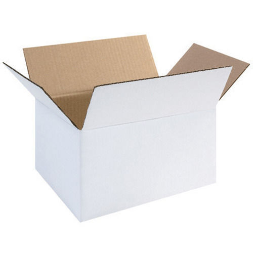 Plain White Corrugated Box