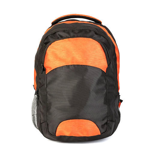 Orange And Black Finest Quality Travel Backpack Bag