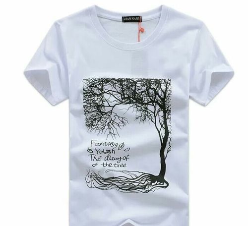 Cotton Round Neck Printed T Shirts