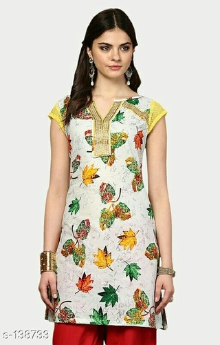 डिजाइनर कॉटन और रेयन कुर्तिस