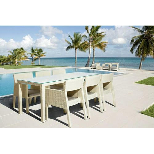 Eco-Friendly Poolside Dining Table Chair Set