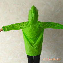 Green Frog Pvc Kid Raincoat