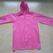 Black Pink Color Pvc Raincoat