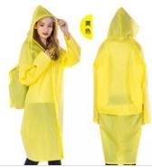 Plastic Hiking Raincoat Hooded With Backpack