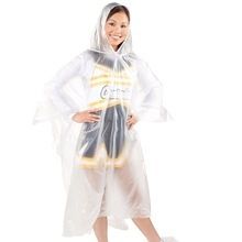 Plastic Tranparent Long Womens Pvc Raincoat