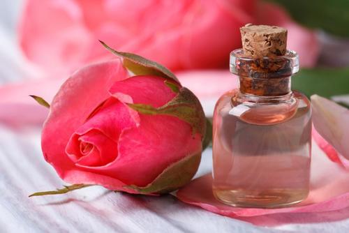 Rose Water Made By Steeping Rose Petals In Water