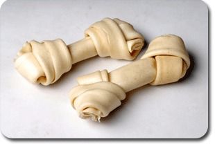 Knotted Bone Bleached Dog Food