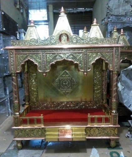 Brass Copper Oxodised Pooja Temple