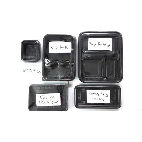 Easy To Recycle Black Food Containers 568 